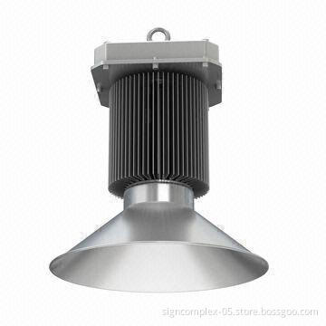LED High Bay Lights with 300W power and die-casting aluminum alloy, glass lens Materials